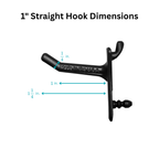 1" Straight Hooks for PegPro Wall Tiles (Pack of 24)