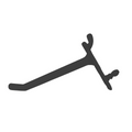 2" Straight Hooks for Metal Pegboard (Pack of 24)