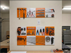 Orange and White Wall Tile Kit