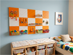 Orange and White Wall Tile Kit