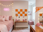 Orange and White Wall Tile Kit