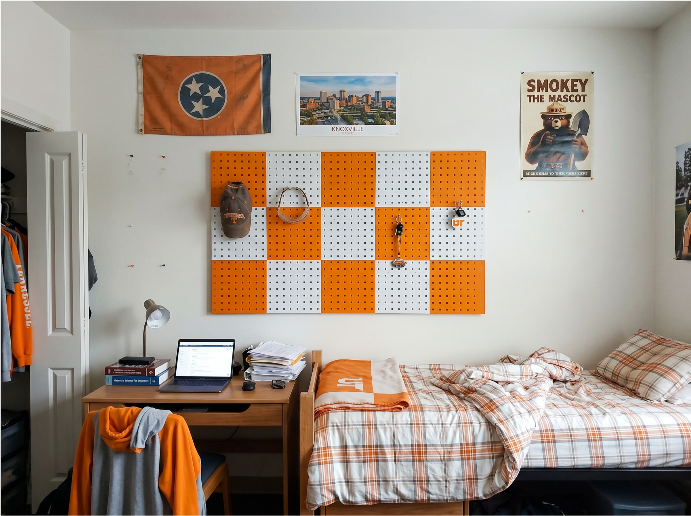 Orange and White Wall Tile Kit