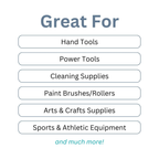 1" Straight Hooks for PegPro Wall Tiles (Pack of 24)