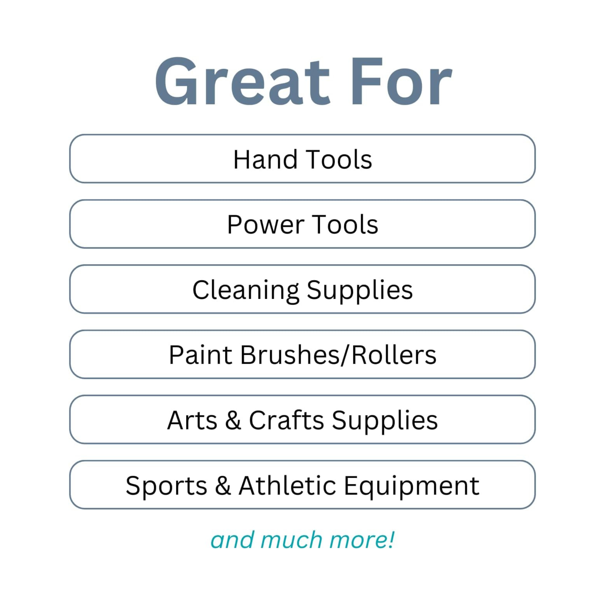 1" Straight Hooks for Metal Pegboard (Pack of 24)